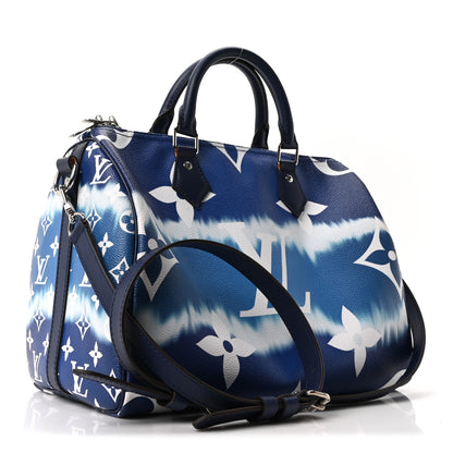Louis Vuitton Monogram Escale Speedy Bandouliere 30 Blue 3 of 9