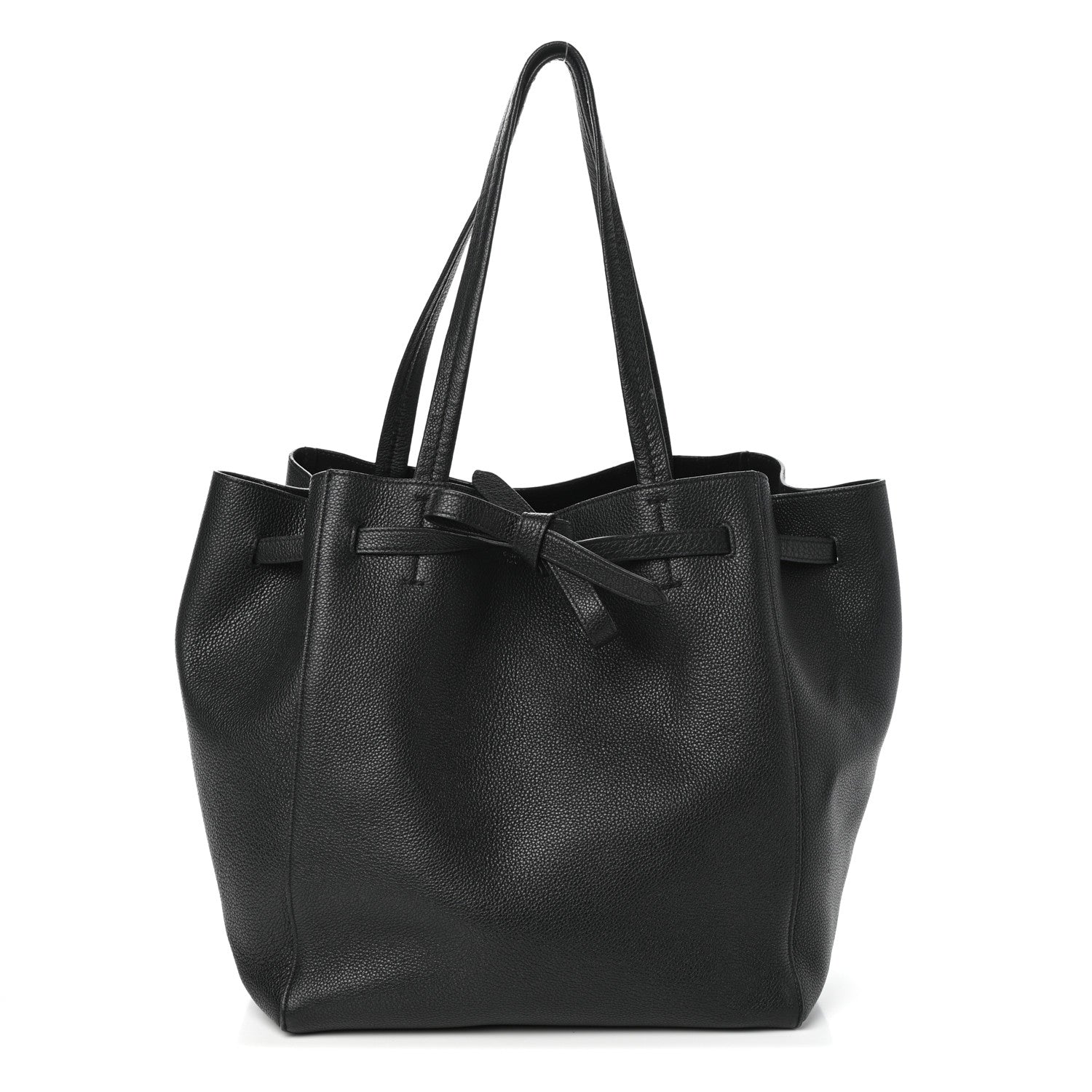 Celine Soft Grained Calfskin Small Belt Cabas Phantom Black 1 of 9