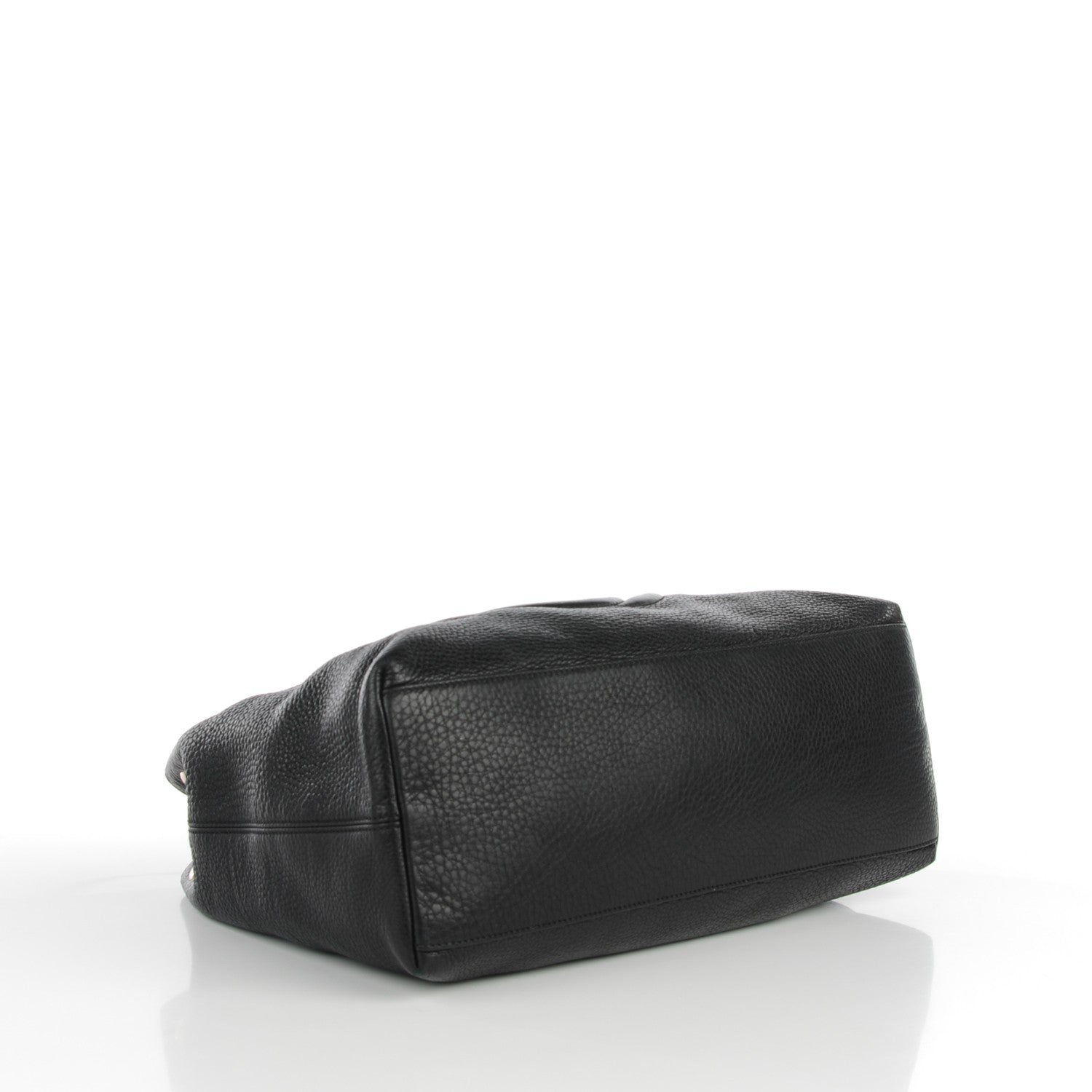 Gucci Pebbled Calfskin Medium Soho Chain Shoulder Bag Black 4 of 9