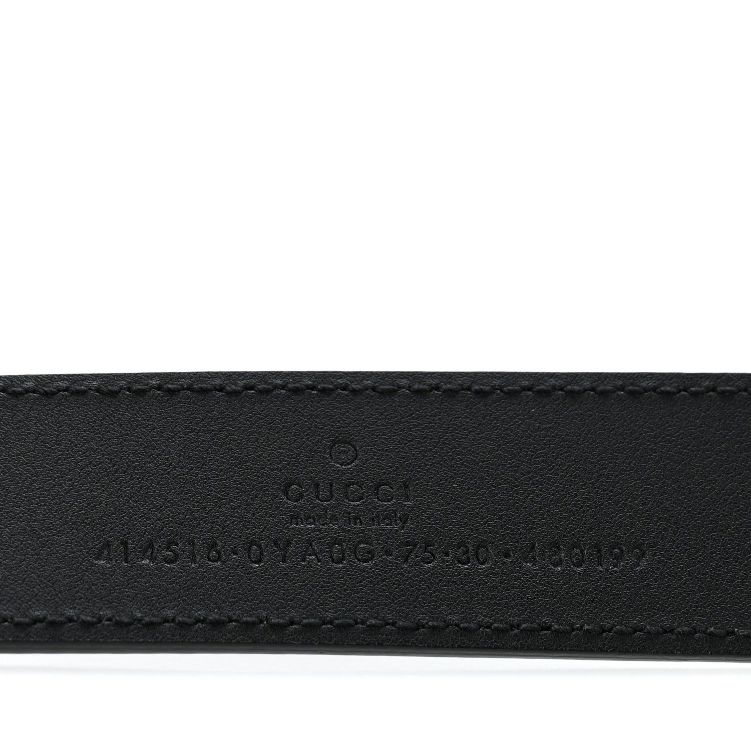 Gucci Calfskin Double G 30mm Belt 75 30 Black 5 of 8