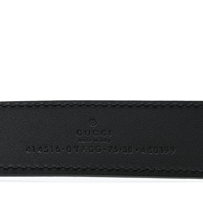 Gucci Calfskin Double G 30mm Belt 75 30 Black 5 of 8