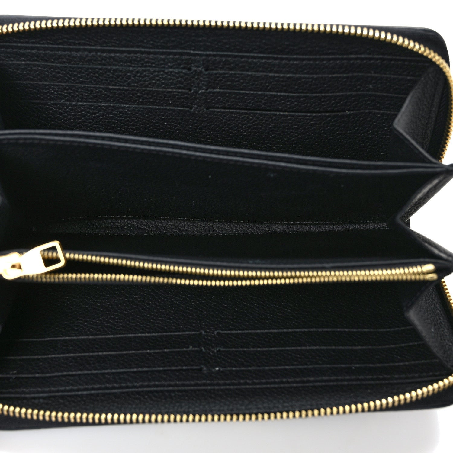 Louis Vuitton Empreinte Monogram Giant Zippy Wallet Black Beige 5 of 6