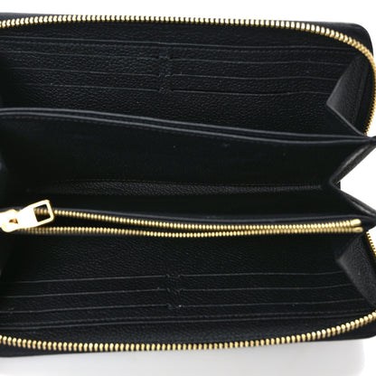 Louis Vuitton Empreinte Monogram Giant Zippy Wallet Black Beige 5 of 6