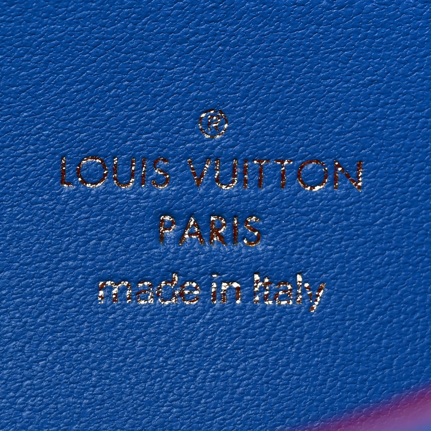 Louis Vuitton Lambskin Embossed Monogram Vuittamins Pochette Coussin Blue Red 6 of 11