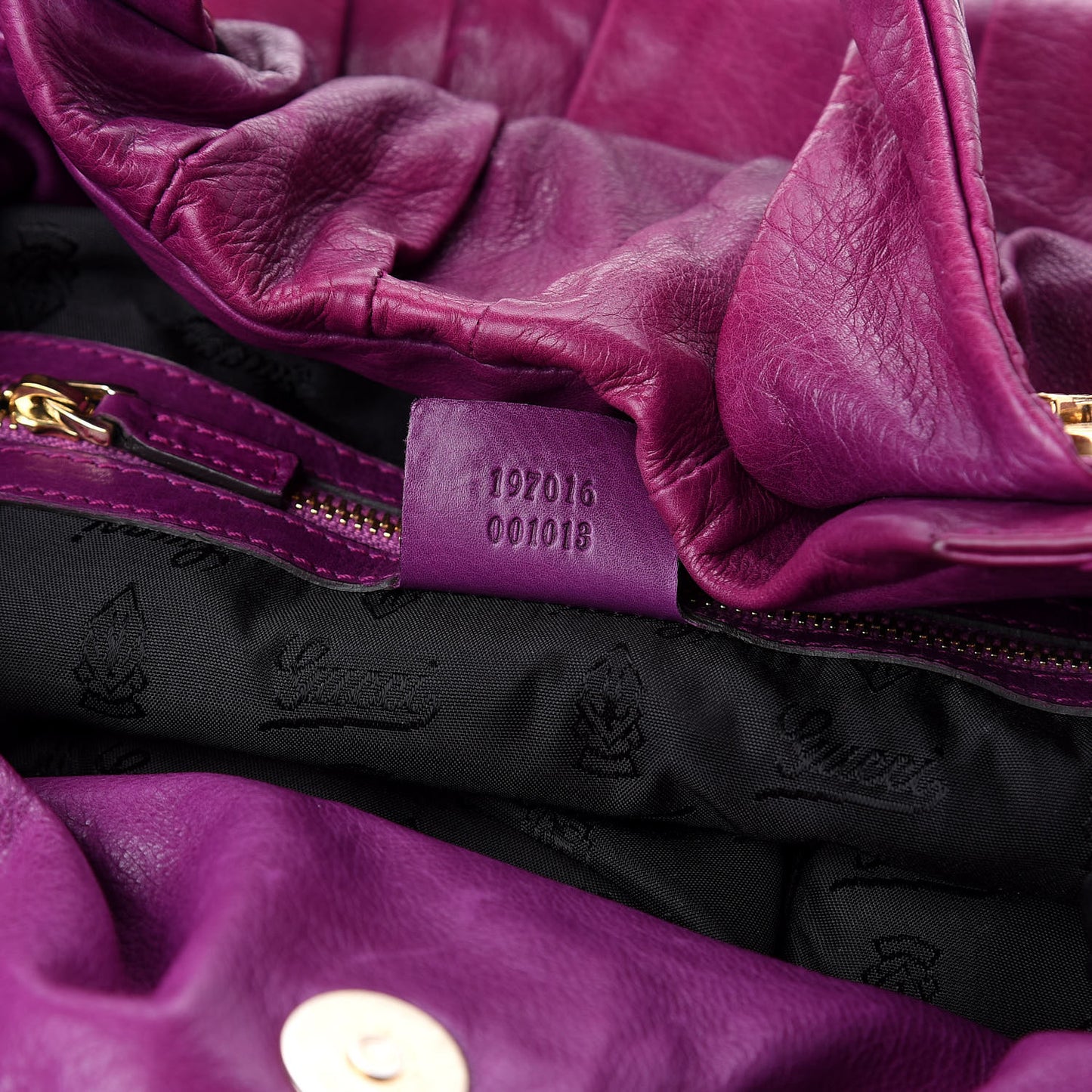 Calfskin Medium Hysteria Top Handle Bag Purple