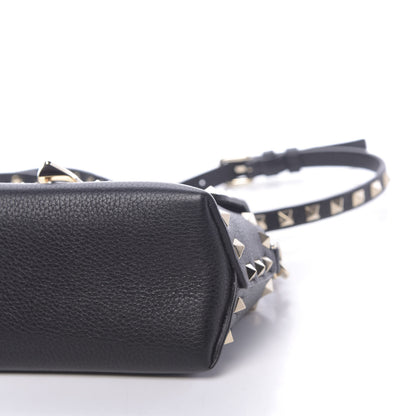 Valentino Garavani Pebbled Calfskin Mini Rockstud Crossbody Bag Black 9 of 9
