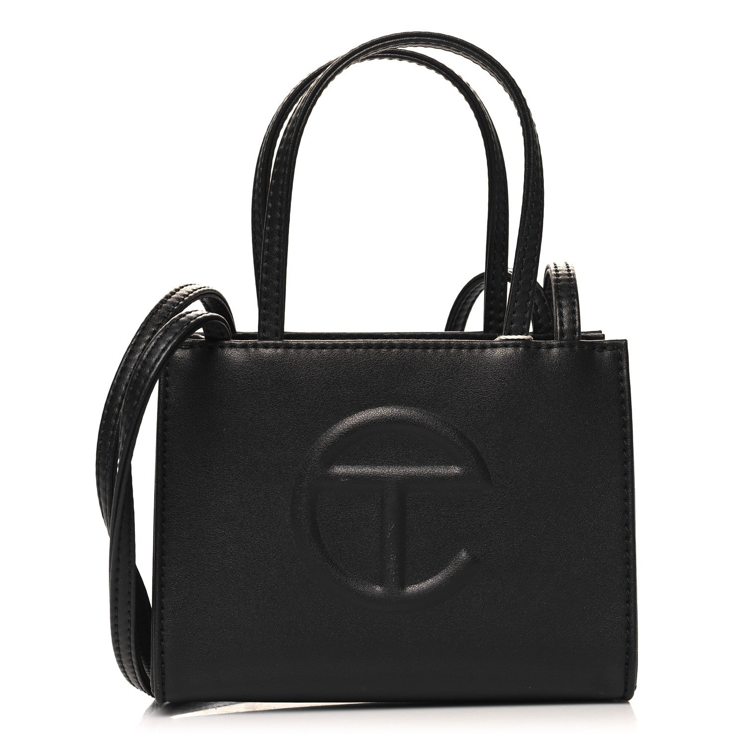 Telfar Vegan Leather Small Shopping Bag Black 1 of 9