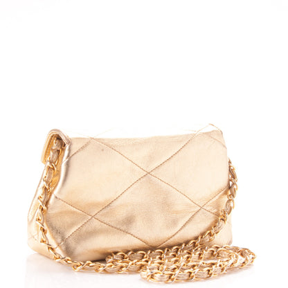 Chanel Metallic Lambskin Quilted Small Flap Gold 3 of 11