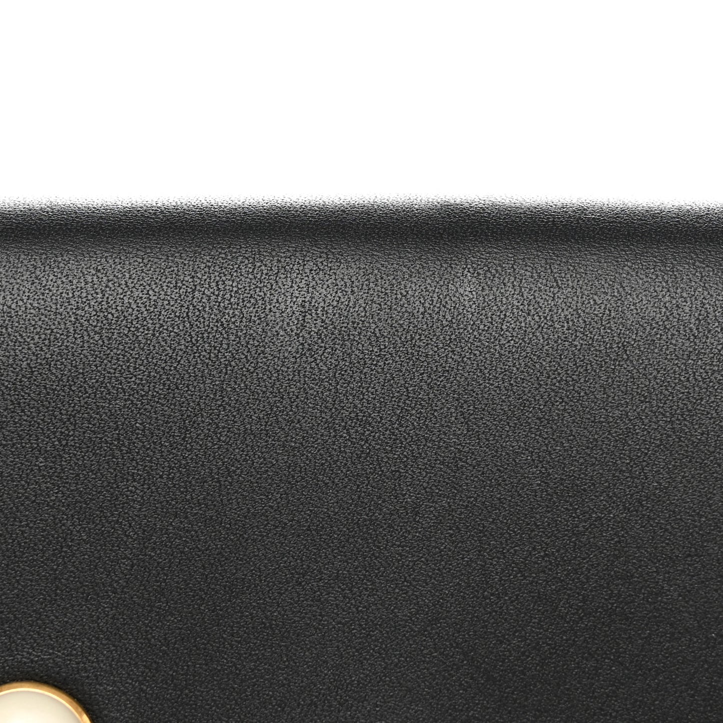 GG Supreme Monogram Mini Peony Pearly Clutch Black