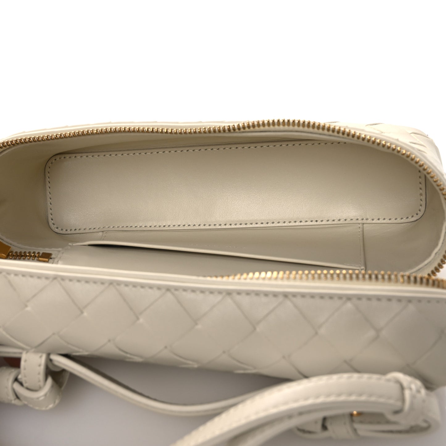 Calfskin Intrecciato Bang Bang Vanity Case Sea Salt
