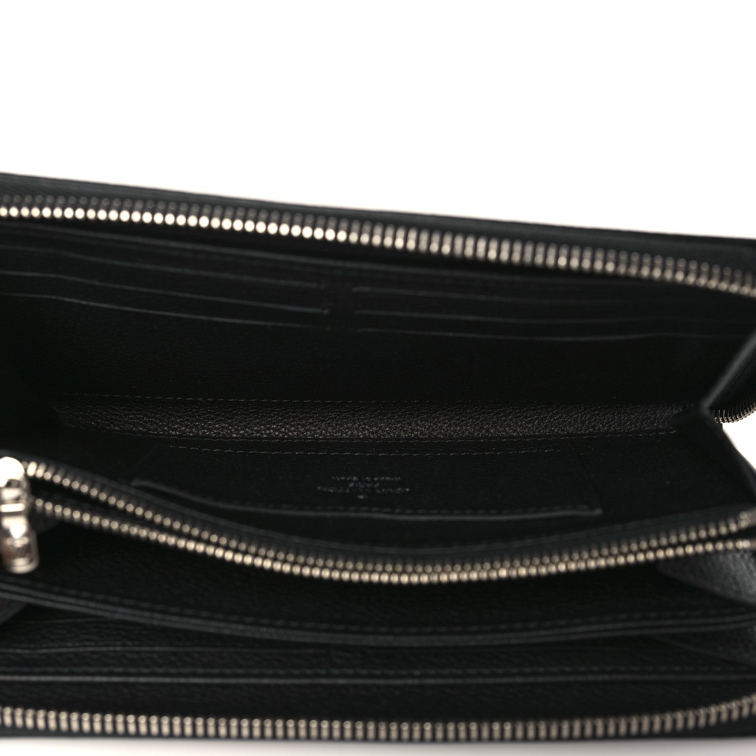 Louis Vuitton Calfskin Zippy Lockme Wallet Black 5 of 8