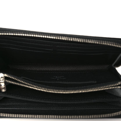 Louis Vuitton Calfskin Zippy Lockme Wallet Black 5 of 8