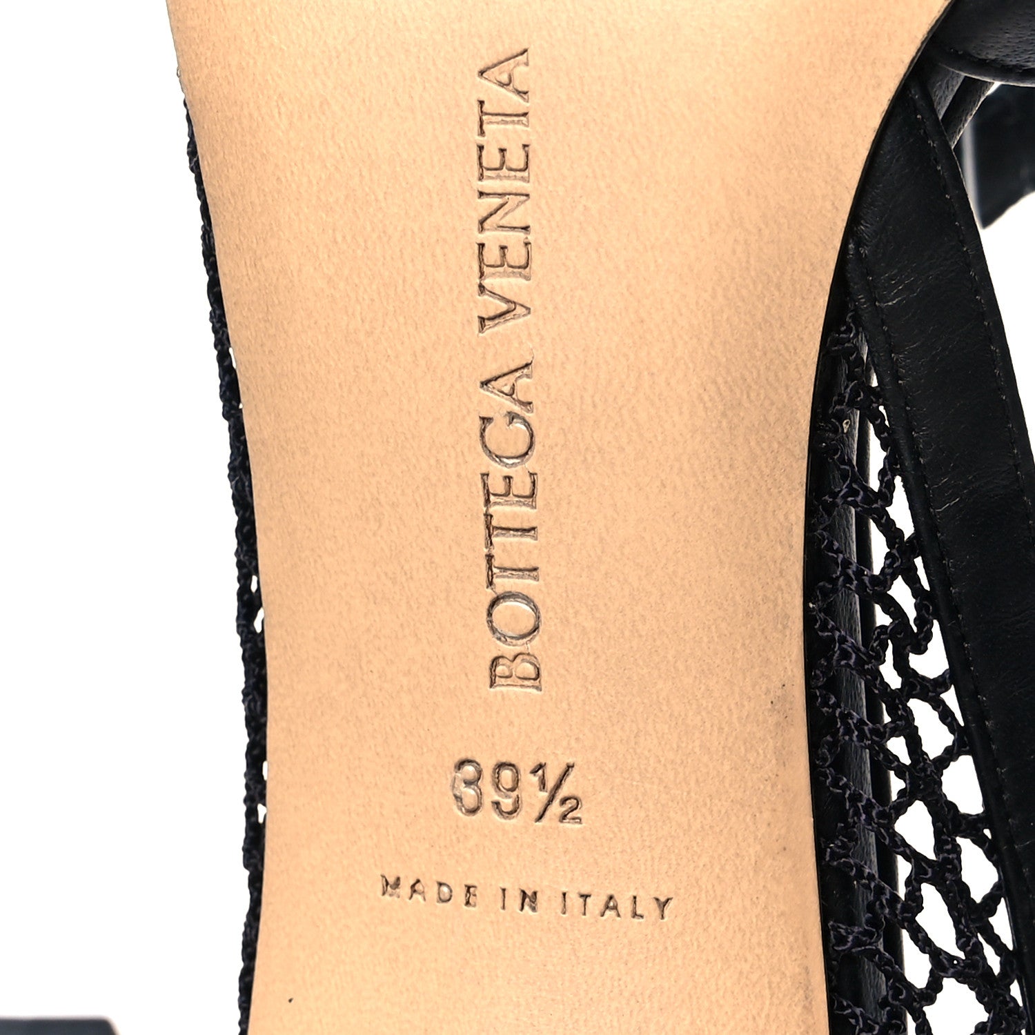 Bottega Veneta Mesh Nappa Chunky Chain Sandals 39.5 Black 7 of 7