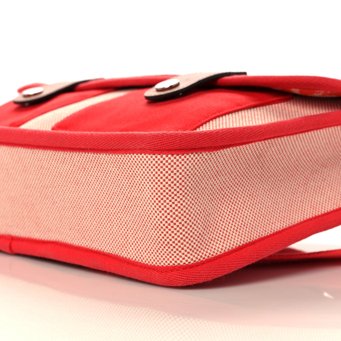 Toile Canvas Barenia Childrens Animaux Pixel Backpack Red White Orange