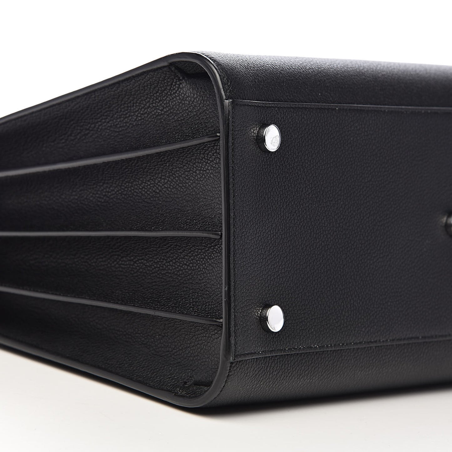 Grained Calfskin Small Sac De Jour Black
