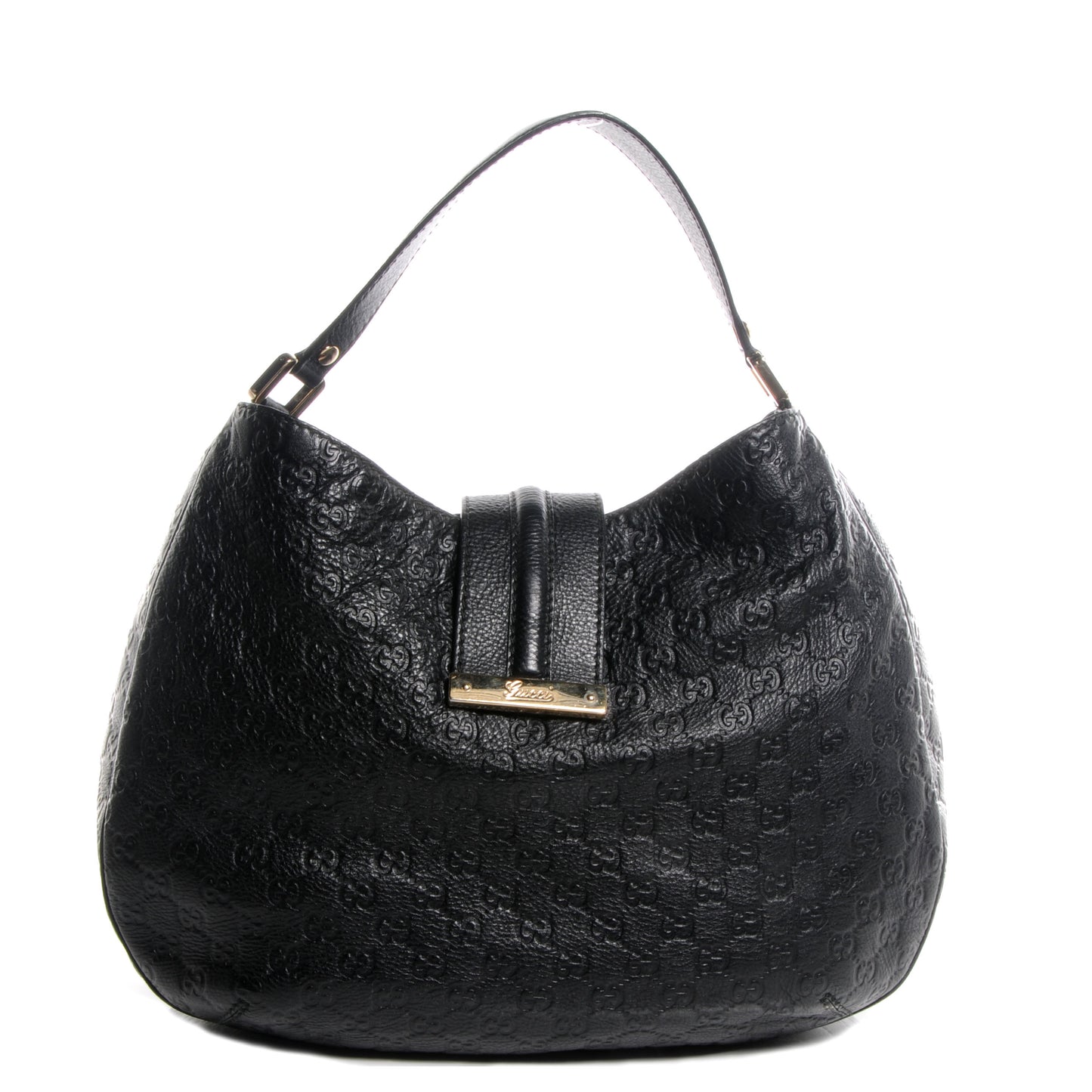 Guccissima New Ladies Web Large Hobo Black