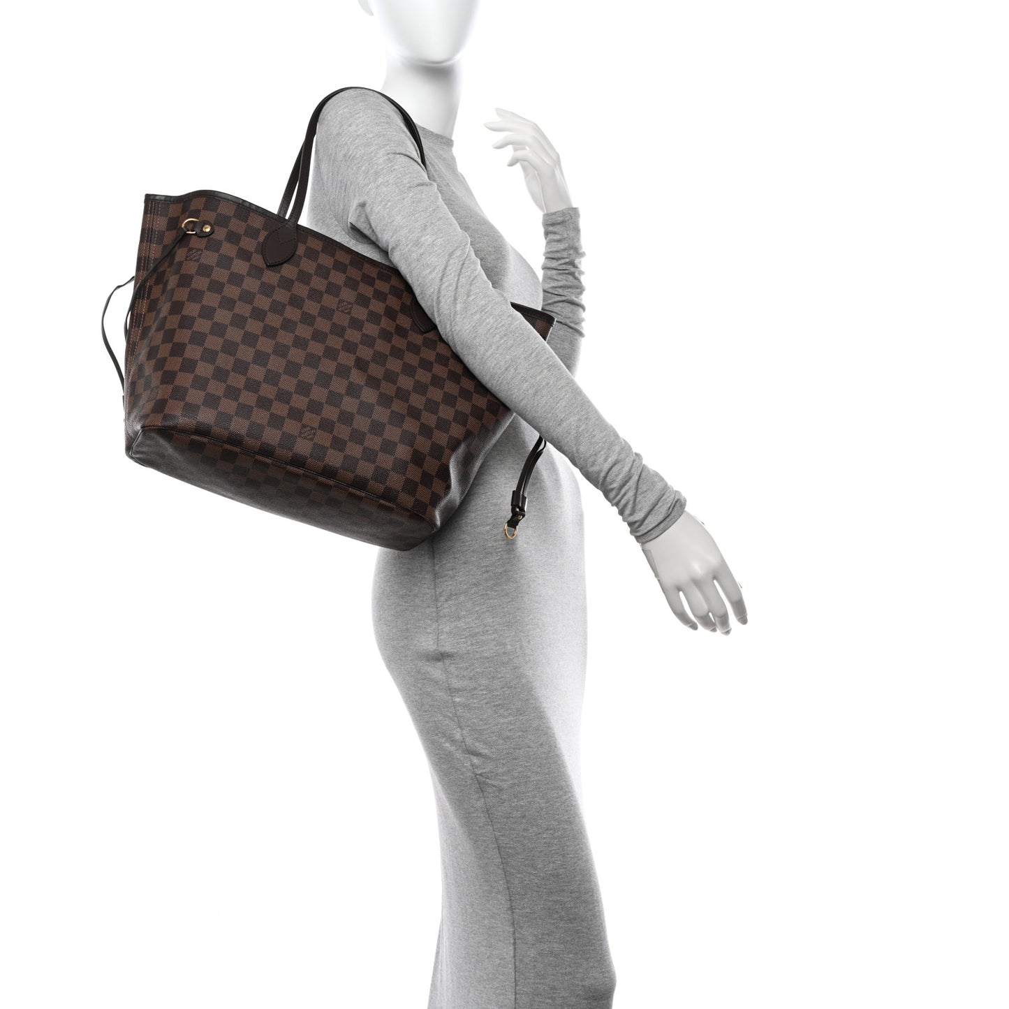 Damier Ebene Neo Neverfull MM Rose Ballerine