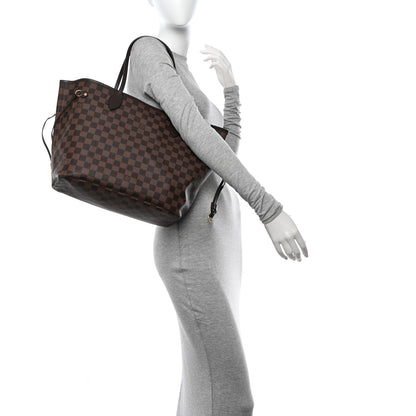 Louis Vuitton Damier Ebene Neo Neverfull MM Rose Ballerine 2 of 12