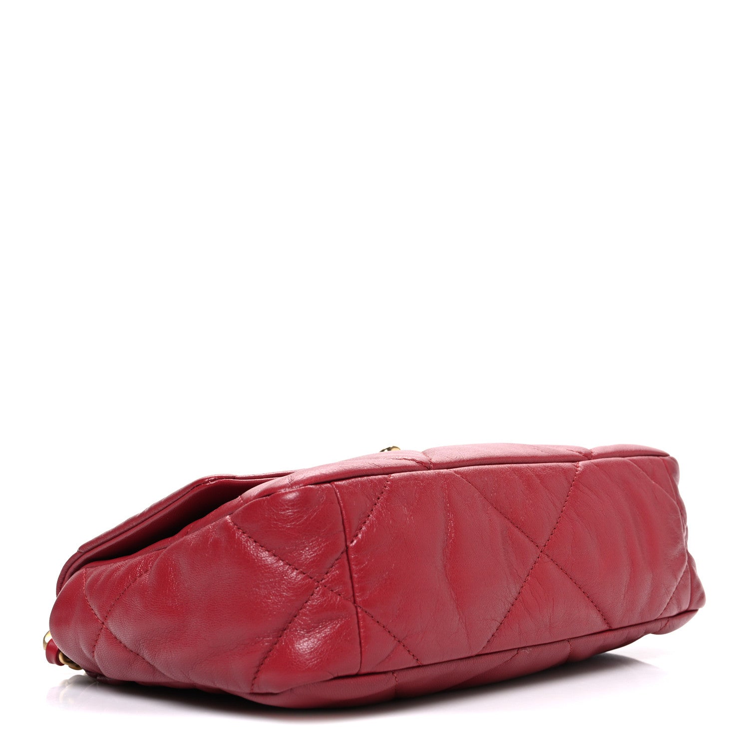 Chanel Goatskin Quilted Medium Chanel 19 Flap Red 4 of 10