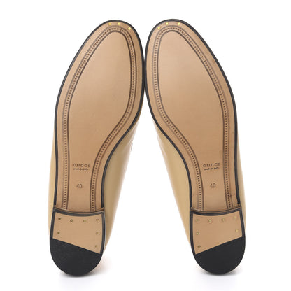 Gucci Lambskin Womens Brixton Horsebit Loafers 40 Wheat 5 of 9