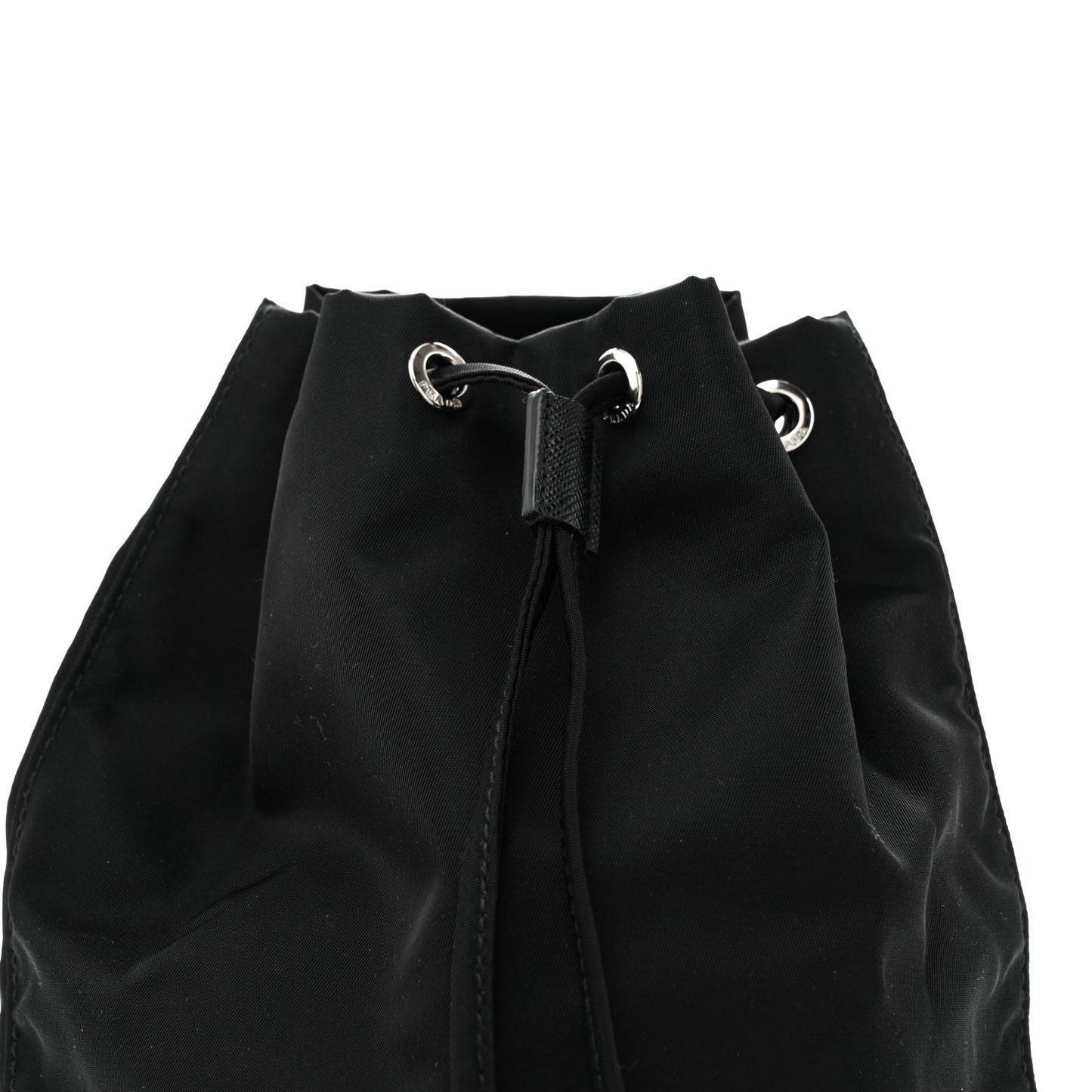Nylon Vela Drawstring Pouch Black