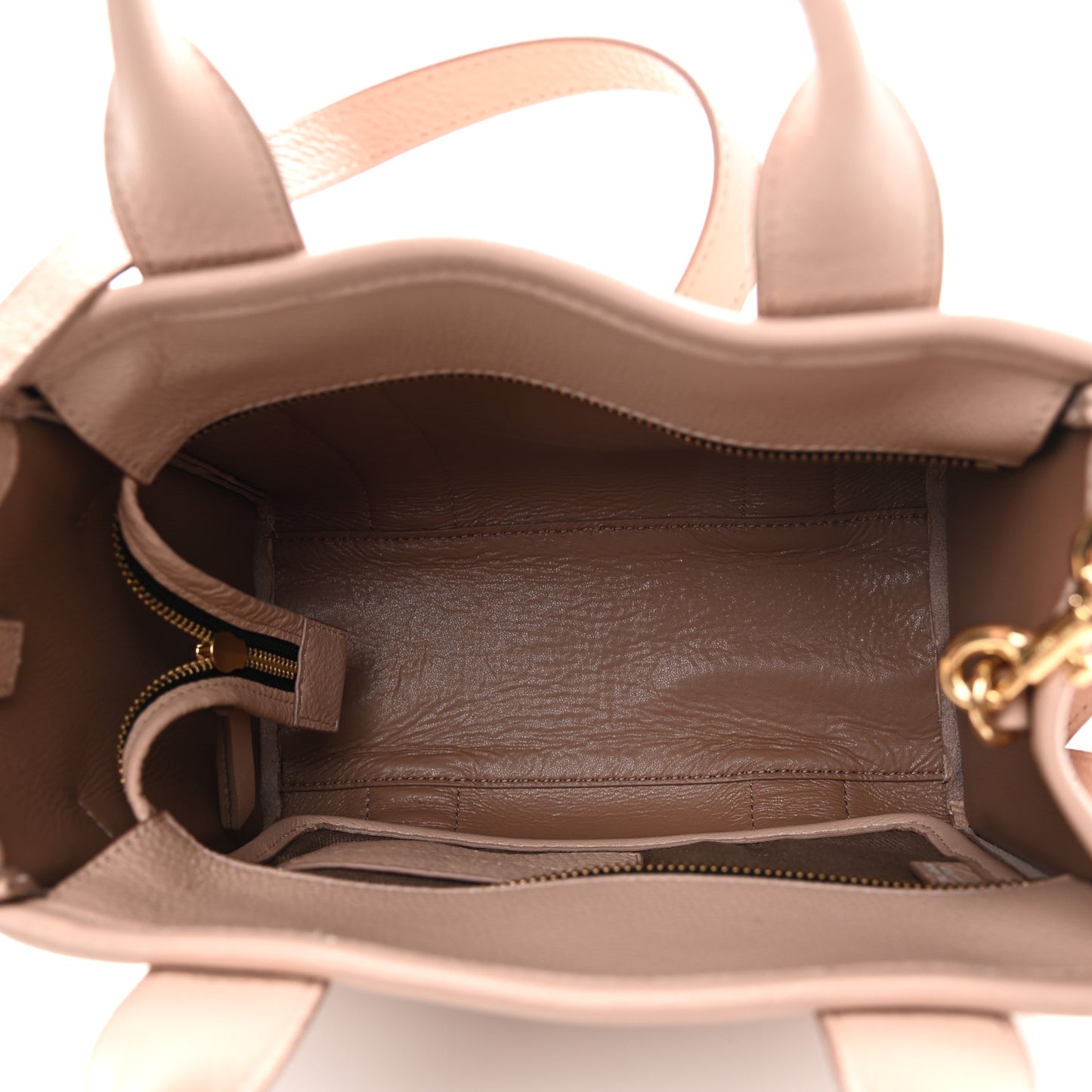 Grained Calfskin Small The Tote Bag Rose Dust