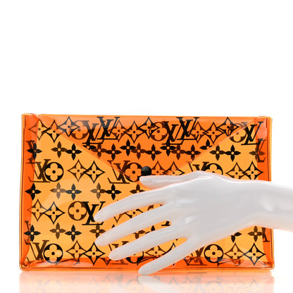 Louis Vuitton PVC Monogram Printed Envelope Pouch Orange 2 of 6