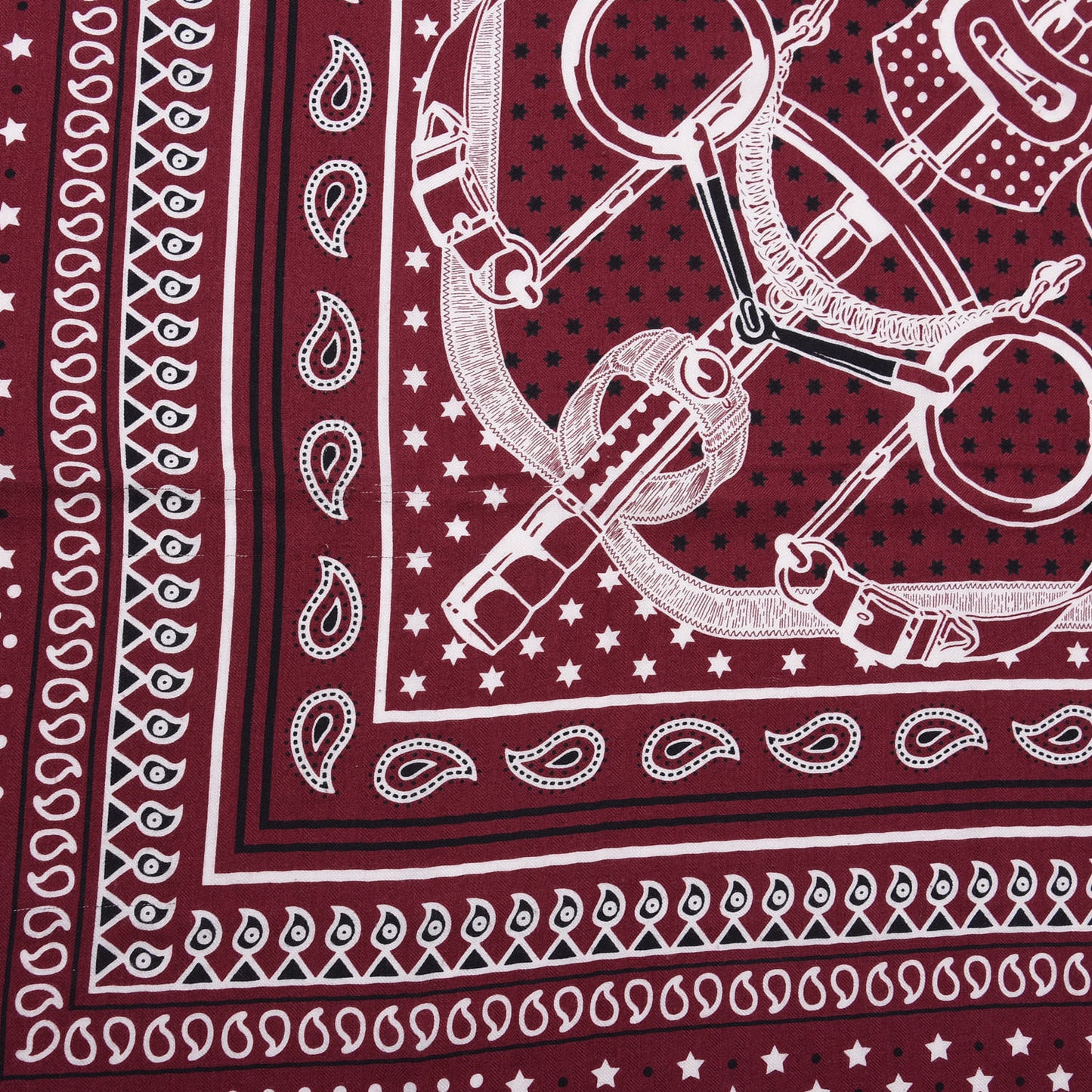 Cashmere Silk Eperon D'Or Bandana Shawl 140