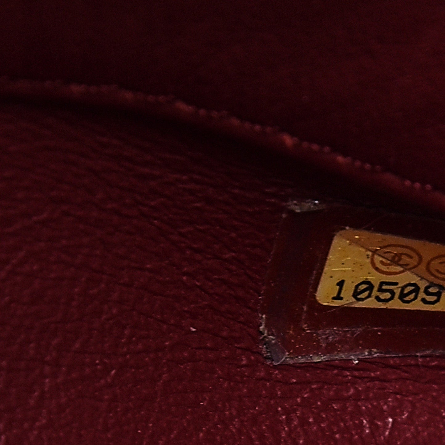 Calfskin Quilted Petit Shopping Tote PST Dark Red