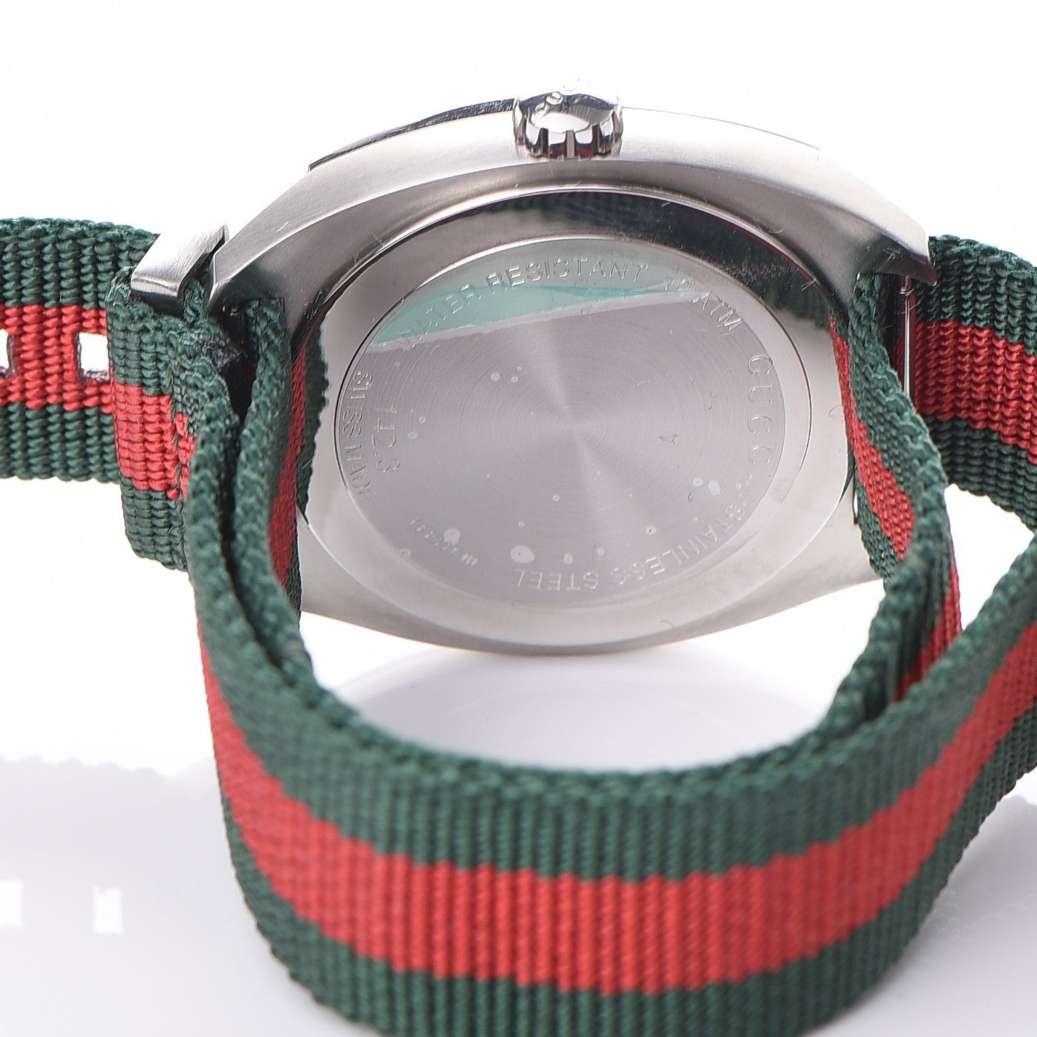 Gucci Stainless Steel Nylon 41mm GG2570 Quartz Watch Black 6 of 7
