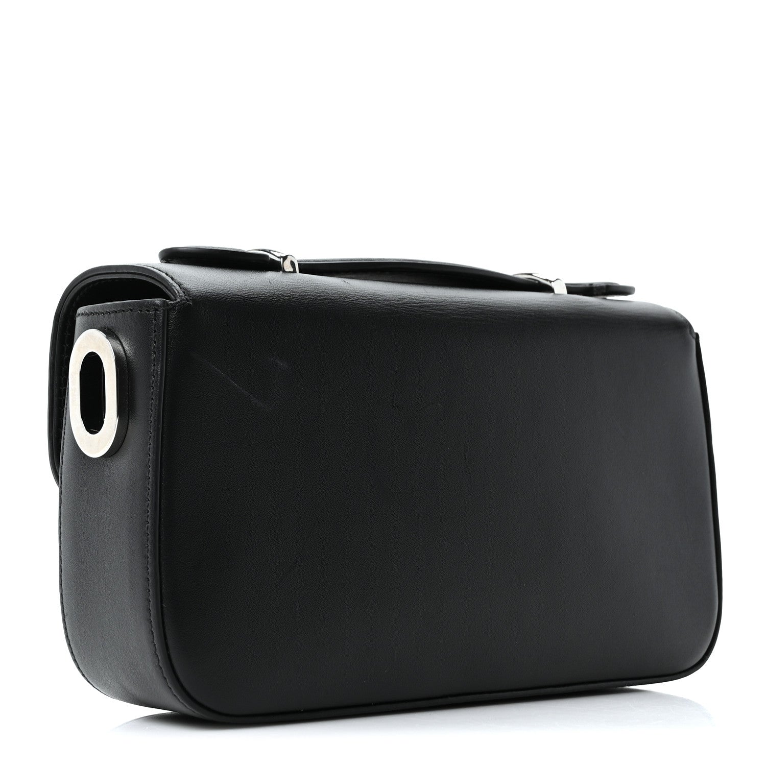 Gucci Senna Calfskin Petite GG Top Handle Shoulder Bag Black 2 of 9