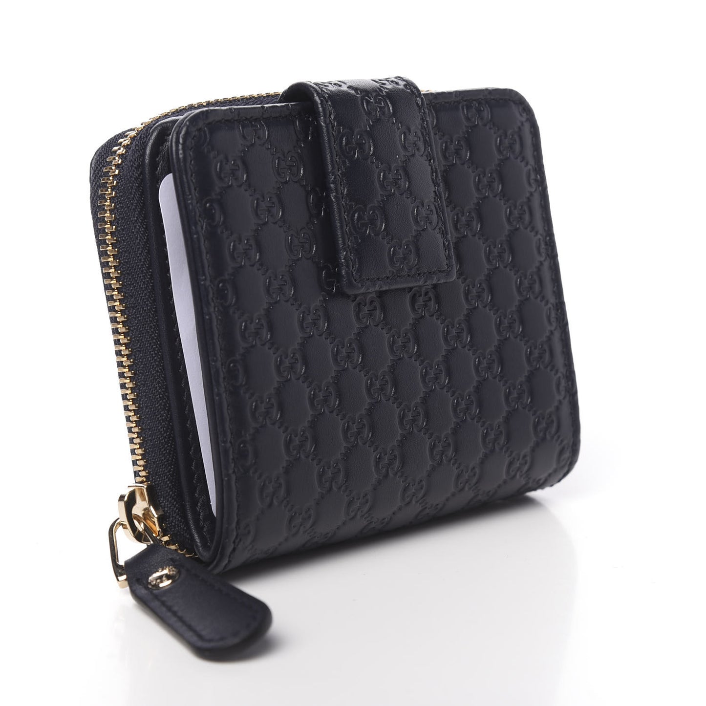 Microguccissima Compact Wallet Navy