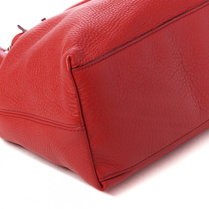 Gucci Pebbled Calfskin Medium Soho Chain Shoulder Bag Tabasco Red 5 of 8