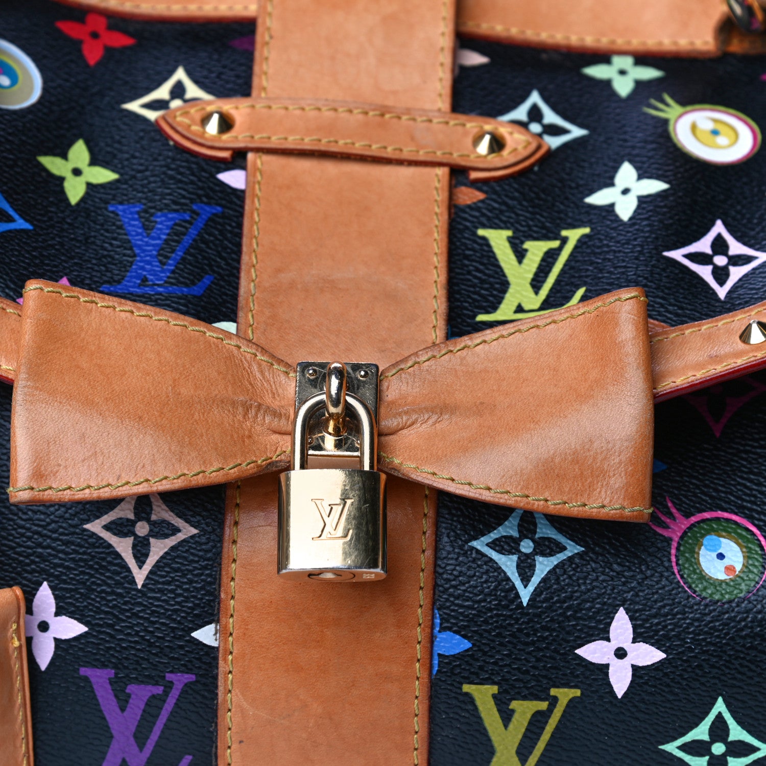 Louis Vuitton Monogram Multicolor Murakami Eye Love You Black 12 of 40