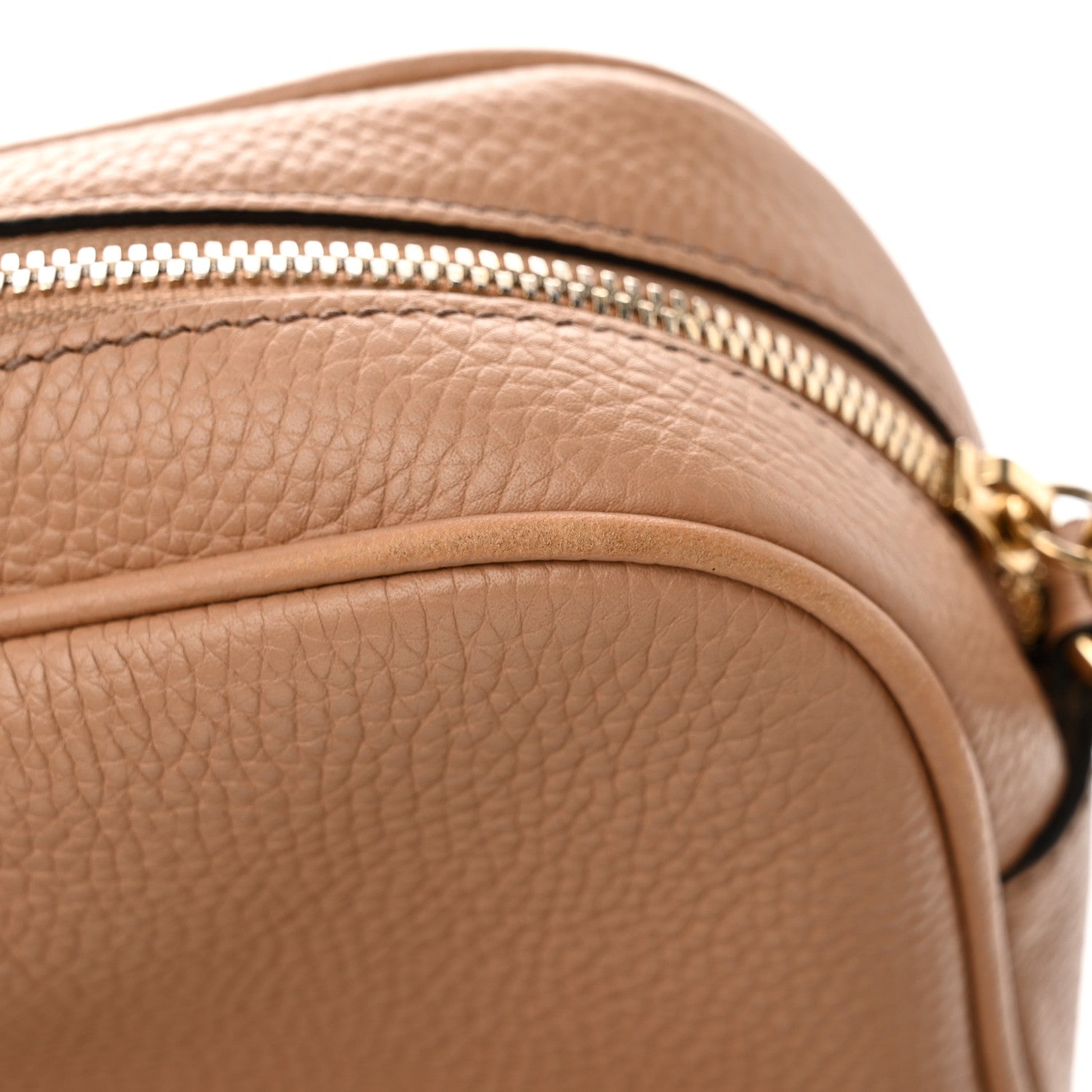 Gucci Pebbled Calfskin Small Soho Disco Bag Camelia 17 of 20