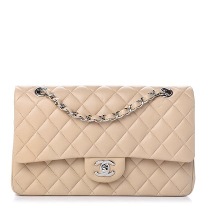 Chanel Lambskin Quilted Medium Double Flap Beige 1 of 11