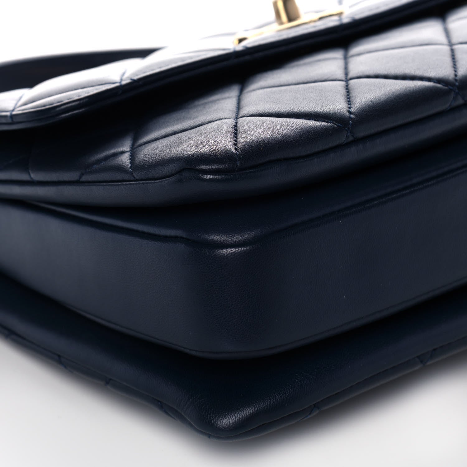 Chanel Lambskin Quilted Small Trendy CC Flap Dual Handle Bag Navy 13 of 15