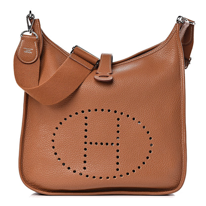 Hermes Taurillon Clemence Evelyne III GM Gold 1 of 13