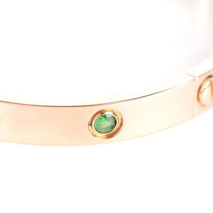 Cartier 18K Pink Gold Sapphire Garnet Amethyst LOVE Bracelet 18 5 of 7