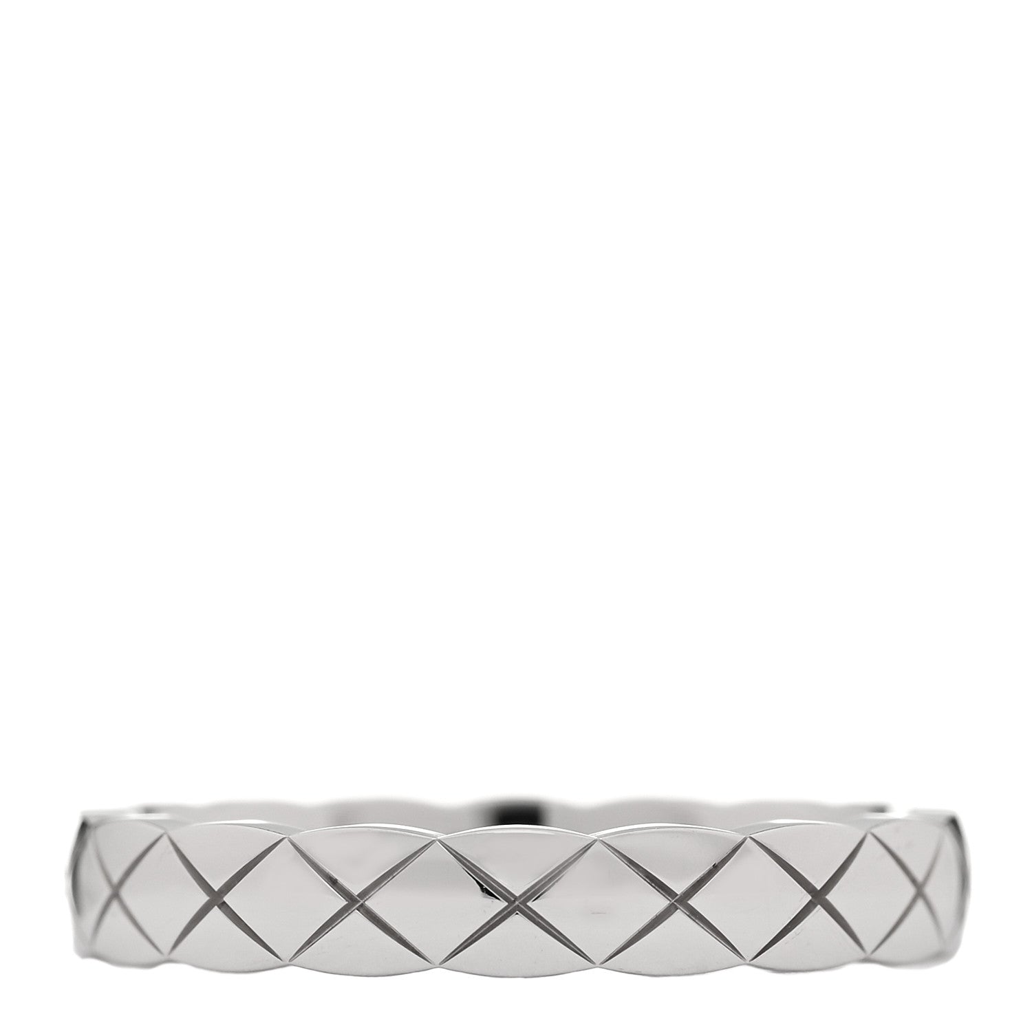 Chanel 18K White Gold Mini Coco Crush Ring 53 6.25 3 of 5