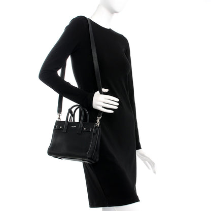 Saint Laurent Grained Calfskin Nano Sac De Jour Souple Black 2 of 8