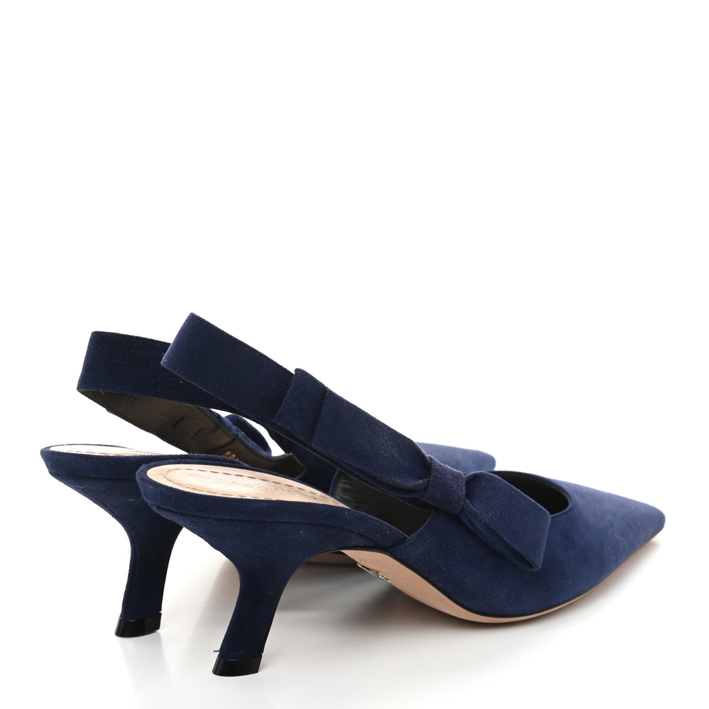 Suede Sweet D Slingback Pumps 37 Indigo
