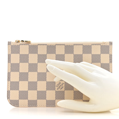 Louis Vuitton Damier Azur Neverfull PM Pochette 2 of 8