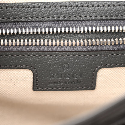 Gucci Tender GG Supreme Monogram Textured Dollar Calfskin Ophidia Messenger Bag Grey Black Graphite Grey 6 of 9