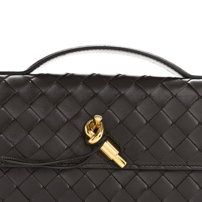 Bottega Veneta Nappa Intrecciato Long Andiamo Top Handle Clutch Fondant 8 of 10