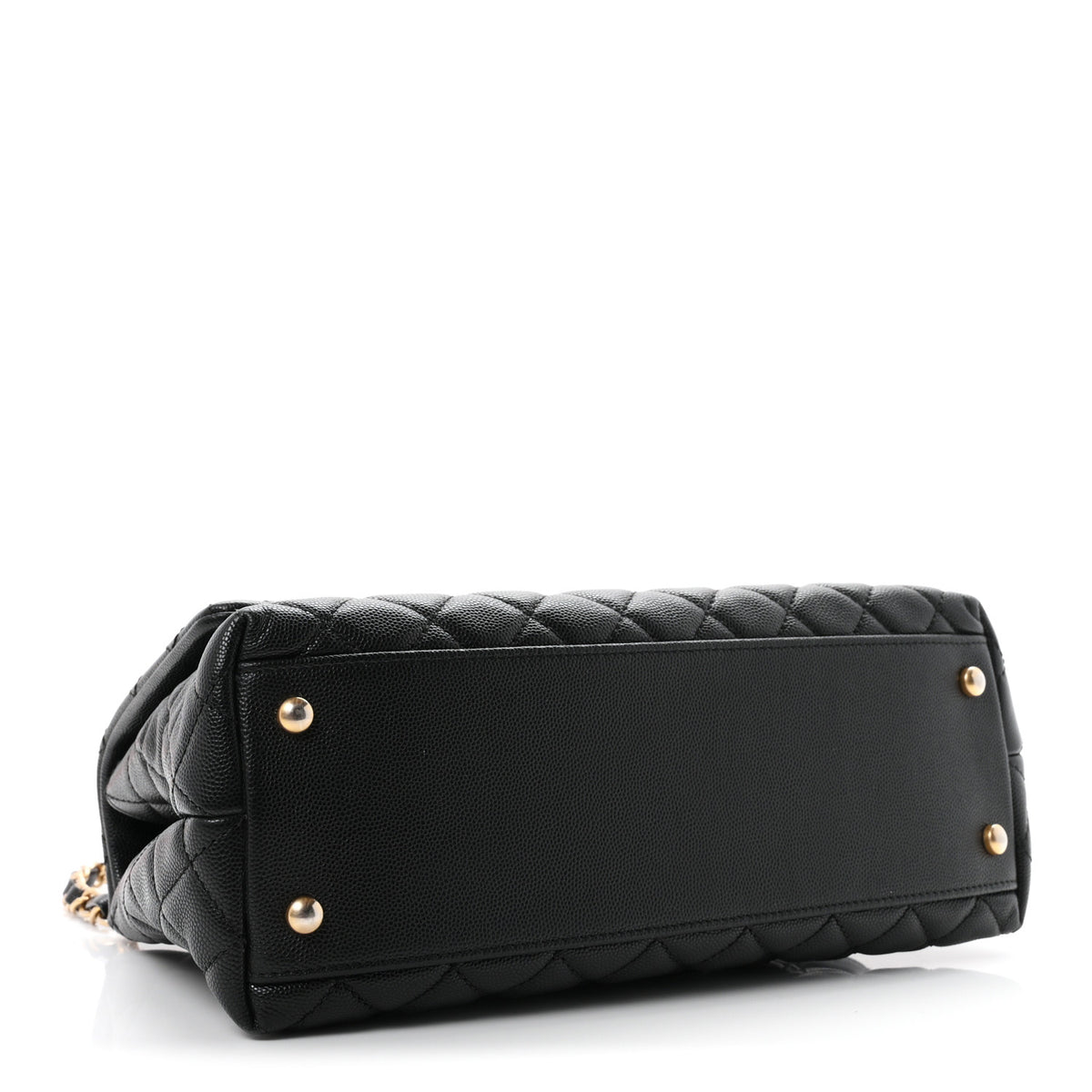 Chanel Caviar Quilted Small Coco Handle Flap Black 4 of 12