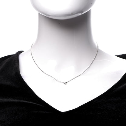 Cartier 18K White Gold Diamond SM D'Amour Pendant Necklace 2 of 5