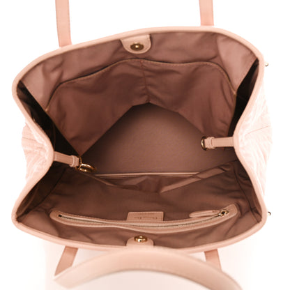Christian Dior Coated Canvas Cannage Medium Panarea Tote Rosato 5 of 13