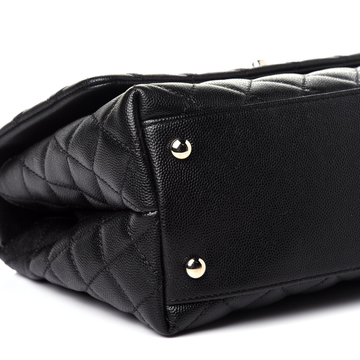 Chanel Caviar Quilted Small Coco Handle Flap Black 7 of 11