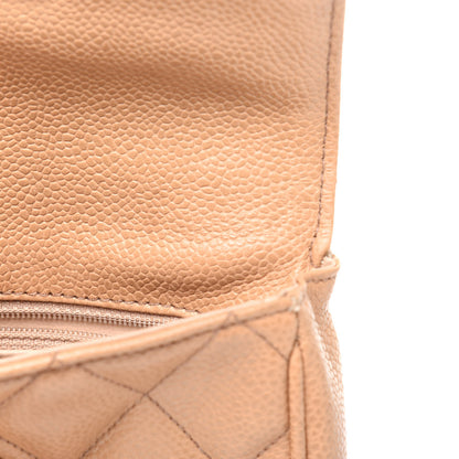Chanel Caviar Quilted Flap Belt Bag Clutch 85 34 Beige 10 of 21
